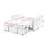 Causeuse-lit escamotable 54,5 po - Dossier réglable-344086207