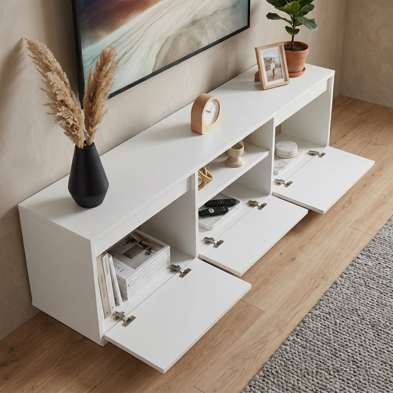 Meuble télé 63 po Avenal, Natural White