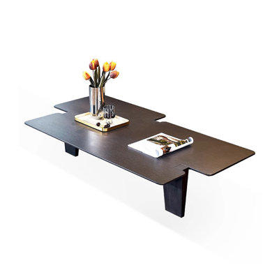 Dark grey Manufactured Wood Irregular shape Coffee Table