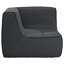 Canapé d'angle en tissu gris anthracite Align-154638122