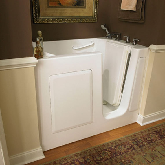 51'' x 31'' Walk-in Whirlpool Bathtub, Left, Linen