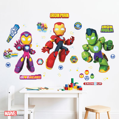 Iron Man and His Awesome Friends Wall Decals