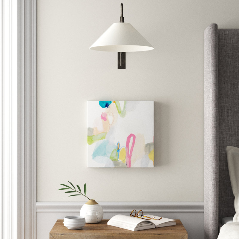 Peinture sur toile bonbon III, H 16 po x l 16 po x P 1 po, Toile tendue