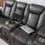 Berwin 2 Seater Linen Electric Reclining Loveseat-491534725