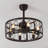 Celeste 21.6" 6-Light Industrial Farmhouse 6-Speed Metal Mobile-App/Remote-Controlled Caged LED Ceiling Fan-108648552