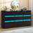 9 Drawer 63" W Dresser With LED Light, Sockets, USB Port, Type-C Port And Beveled Edge Pulls-1903218449