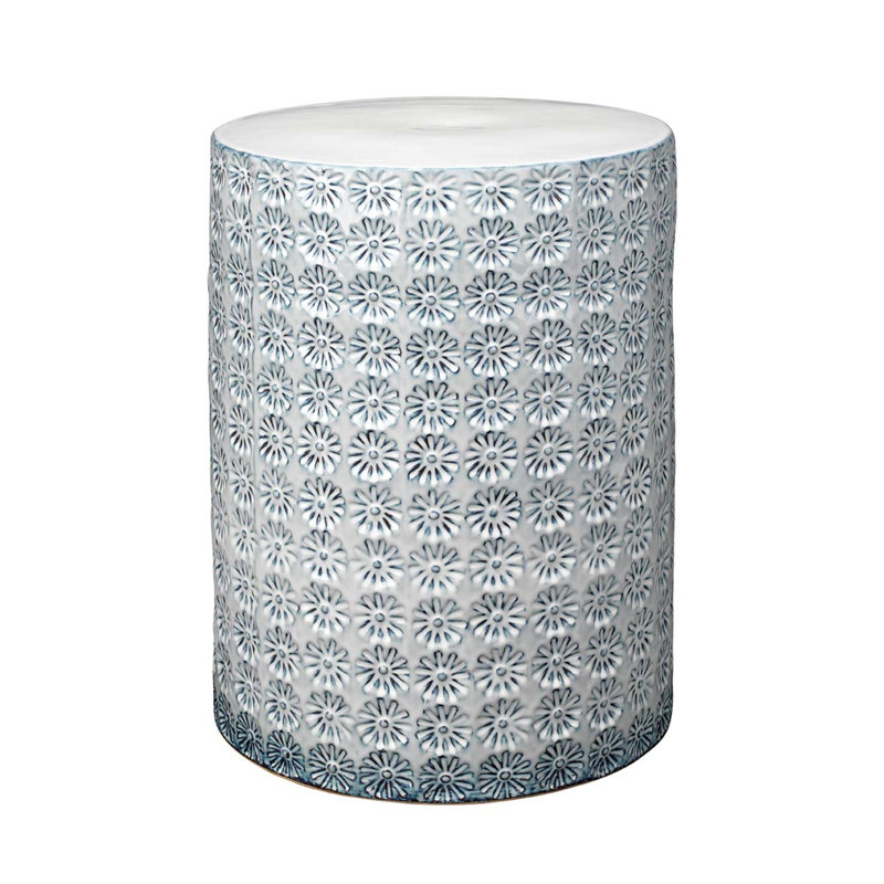 table de bout cylindriques, Bleu clair