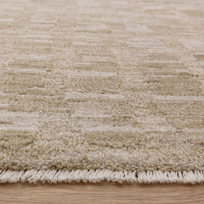 Asiatic Laurent Grid Beige Area Rug, Rectangle 200 x 300 cm