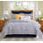 Serena Blue Cotton Reversible Quilt Set-1581336231