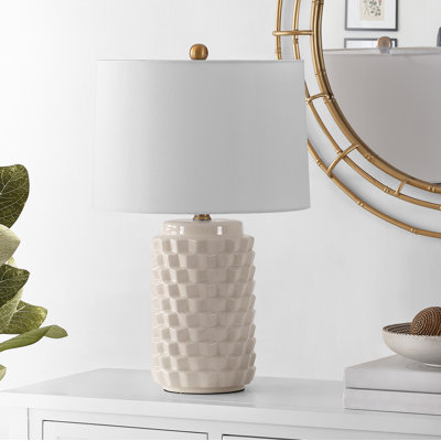 Lampe de table 22,5 po ivoire