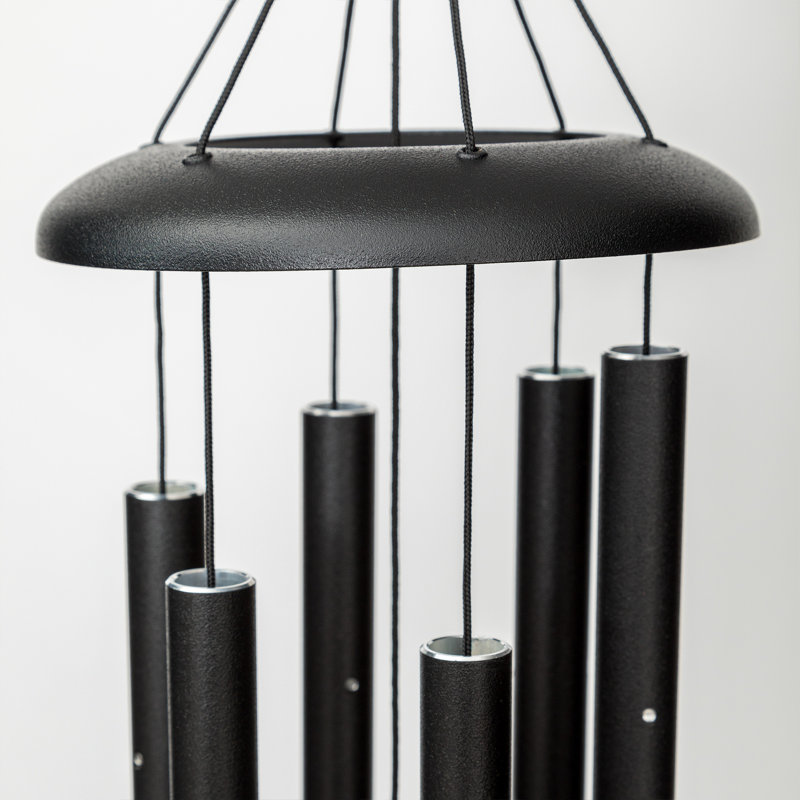 Black Aluminum 27" Outdoor Wind Chime