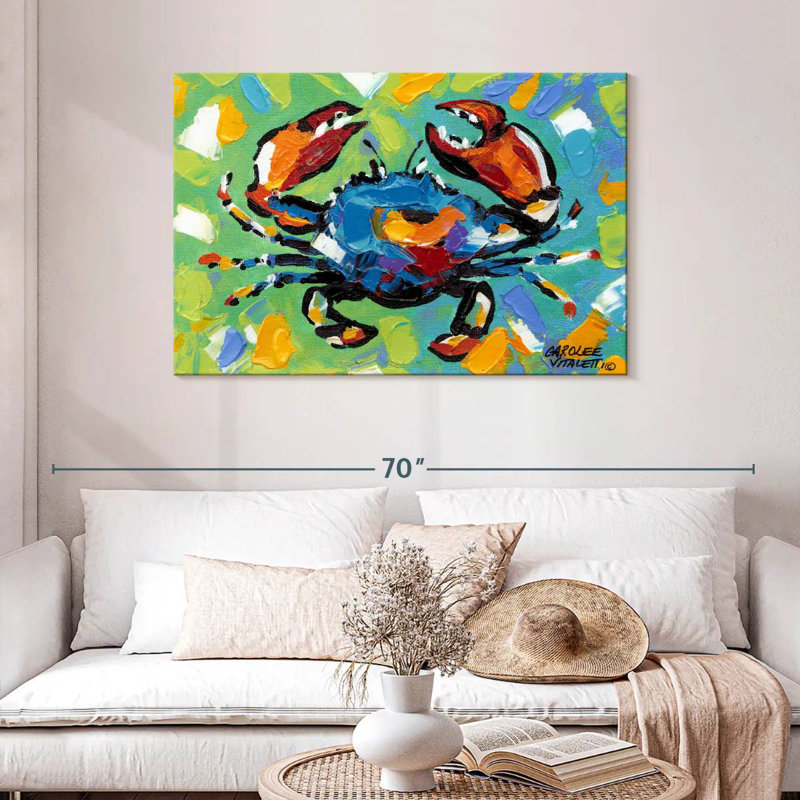 Crabe bord de mer II, H 30 po x l 45 po