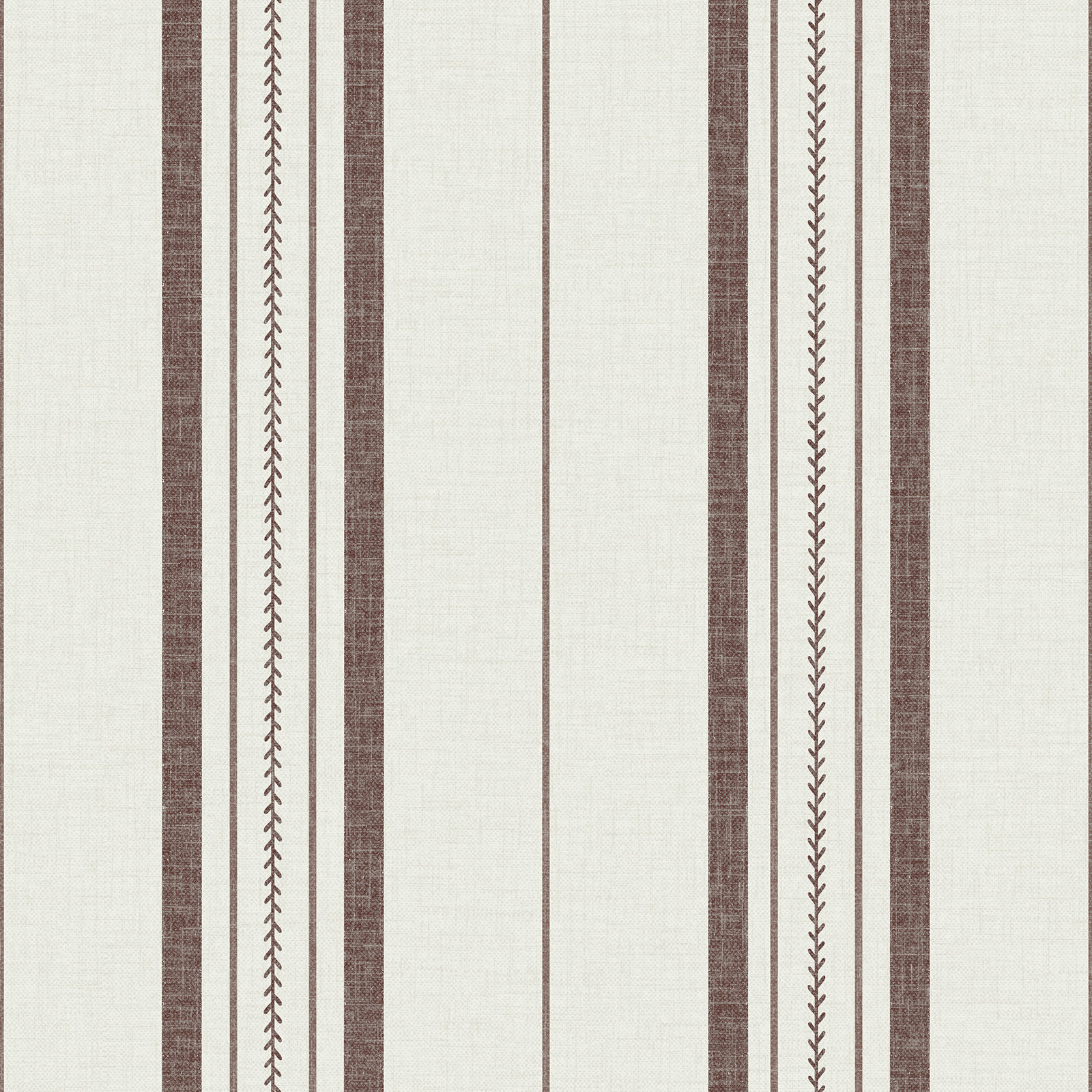 Townhouse Stripe Ivy Peel and Stick Wallpaper, Red