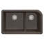 Évier de cuisine à double cuve avec filtre à panier en granite 32 po x l 19 po Radius-48407028