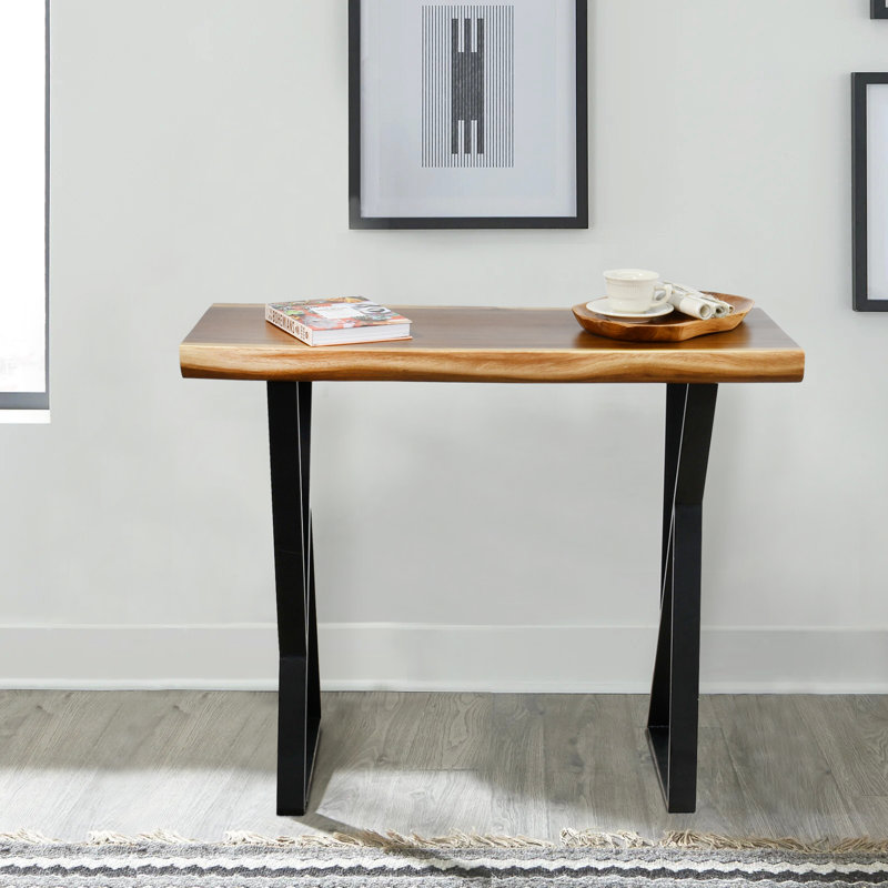 Solid Wood Top Console Table, 86.4cm H x 99.1cm W x 33cm D