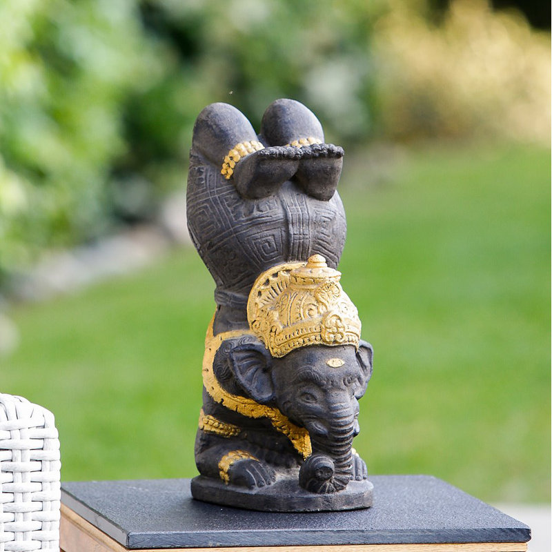 Yoga Ganesha H 16 po, Brun / or