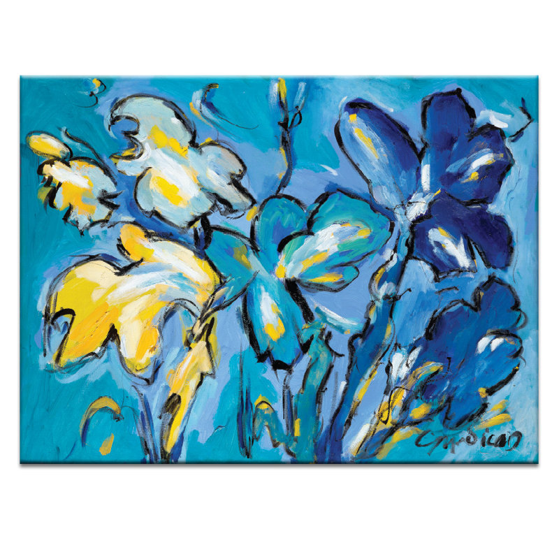 Flower Power Print on Canvas