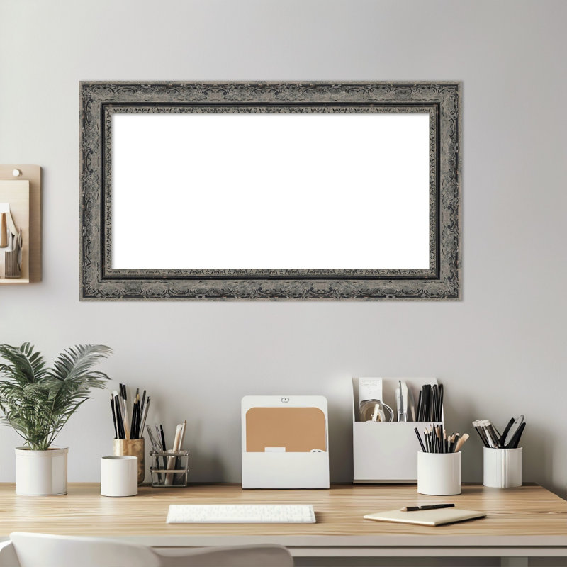 Tableau magnétique filigrane noir mat effaçable à sec, tableaux d'organisation, H 16 po x l 28 po