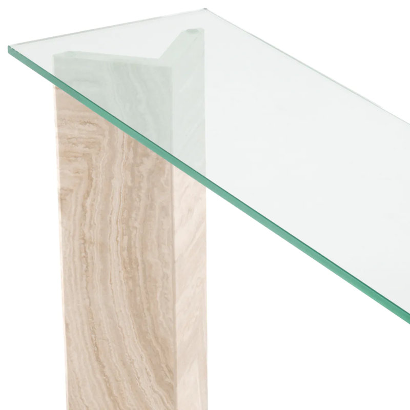 Fortuna 47.24'' W Glass Console Table