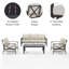 Mosier 5 - Person Patio Conversation Set with Cushions-840859814-840859815