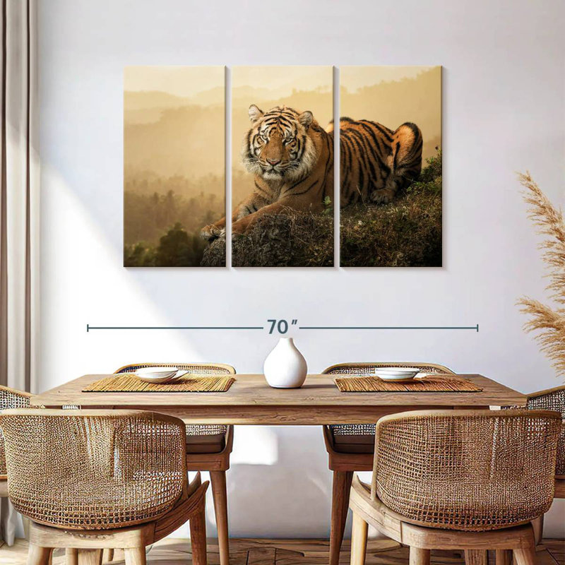 Tigre de Sumatra féroce Brampt, H 36 po x l 57 po