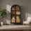 Peko 2-Door Display Cabinet, Brown
