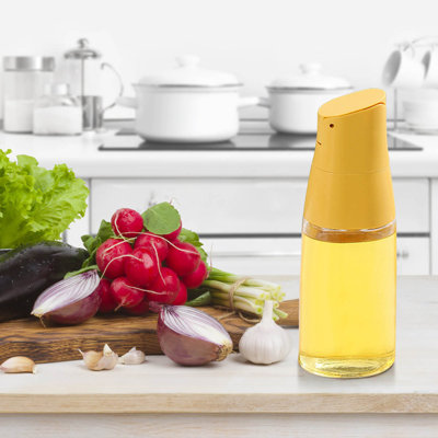 Pot à huile pour bouteille d'eau sans huile suspendue Bouteille à huile domestique Verre de cuisine Ouverture et fermeture automatiques du réservoir d'huile Pot de vinaigre de soja spécial
