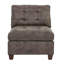 Fauteuil capitonné en similicuir respirant 1pc