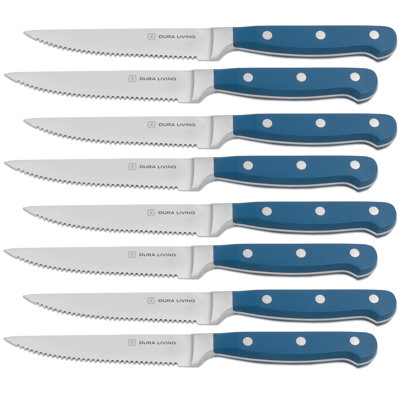 Dura Living 8 Piece Forged Stainless Steel Steak Knife Set (Set of 8)