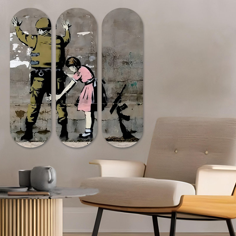 Superbe ensemble de peinture décorative en panneau de fibres à densité moyenne (3 pièces), imprimé UV, 27,6 x 27,6 pouces au total | 100% panneau de fibres à densité moyenne, épaisseur: 0,3 pouce | Parfait pour le salon, la chambre à coucher ou le bureau | Art mural accrocheur