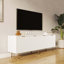Meuble télé moderne et chaleureux pour meuble télé de 80 pouces-396372170