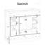 Base de meuble-lavabo simple 35,6 po seulement en blanc