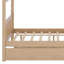 Lit en bois avec couchette-517957874