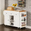 Îlot de cuisine 85,5 "avec table de salle à manger extensible-651644946