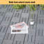 30 pièces carreaux de terrasse gris à motif de carreaux imbriqués-128509911-128509912