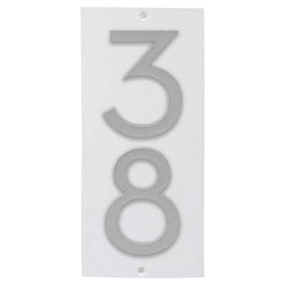Plaque murale rectangulaire verticale flottante 6 po