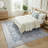 Classic Floral Faux Cashmere Rug Elegant Botanical Design Washable Non-Slip Low-Pile Carpet Gray/Beige-1421398652-1424401015