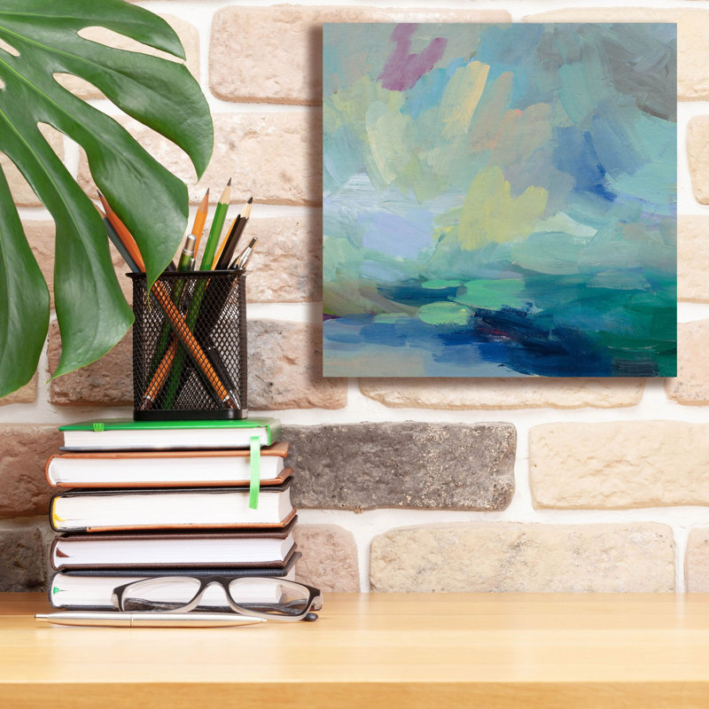«Storm I» par Silvia Vassileva, art mural sur toile, H 12 po x l 12 po x P 0,75 po