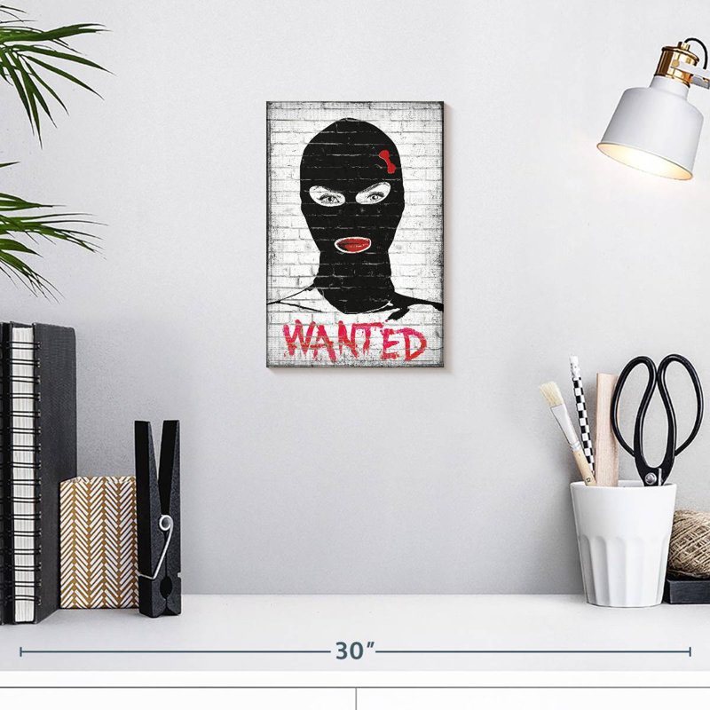 Wanted Chic Robber, 12" H x 8" W