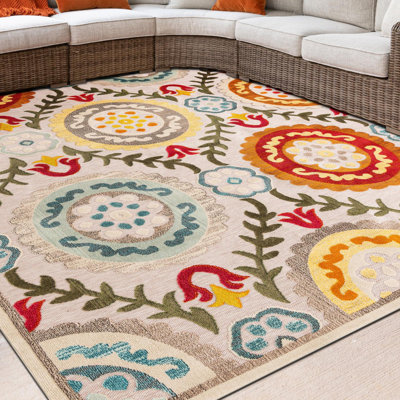 Tapis Bungalow Rose Oualida Caimin