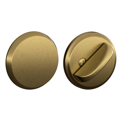 One-Sided Deadbolt Thumbturn with Exterior Plate