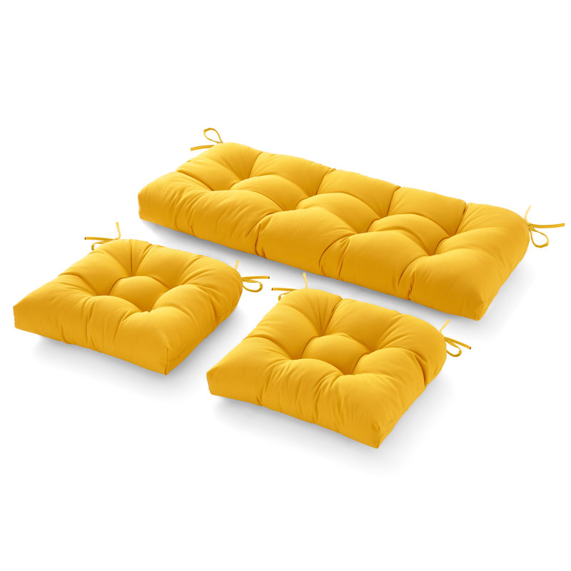 Outdoor 5'' Seat / Back Cushion, Yellow