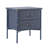 Mariner Coastal Vintage PU Leather Upholstered Nightstand with 2 Drawers