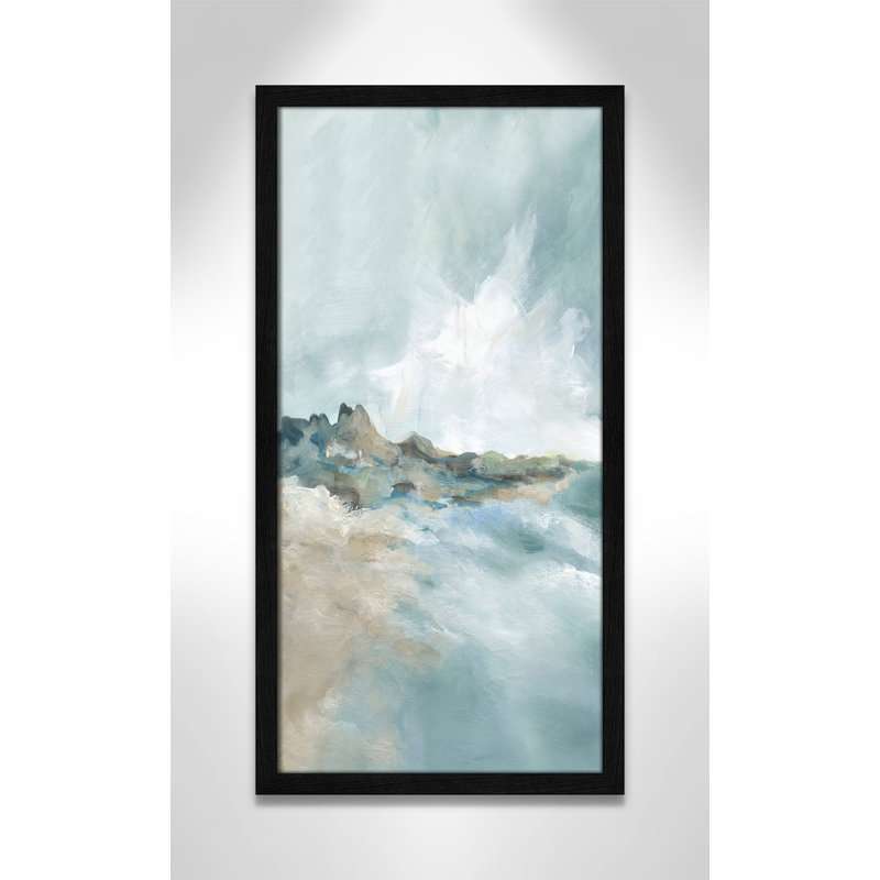 Imprimé Sandpoint par Carol Robinson, H 25 po x l 13 po x P 0,75 po, Noir, noir, noir, noir