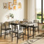 3-Piece Dining Table Set With Faux Marble Tabletop, Under-The Table Storage And Cushioned Chairs For Small Space, Minimalist Dining Set For Kitchen, Home Bar And Patio-1996580155