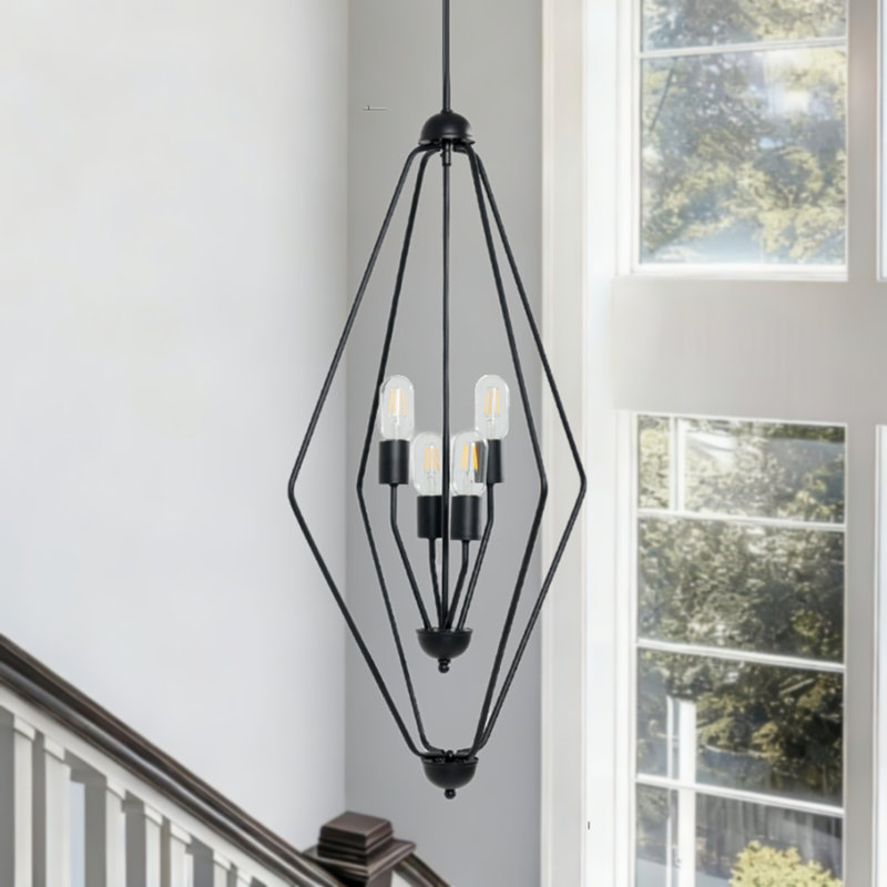 Breely 4-Light Dimmable Geometric Pendant