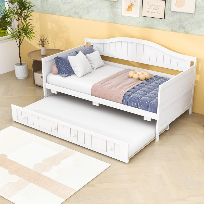 Twin Daybed with Twin Trundle and Slats
