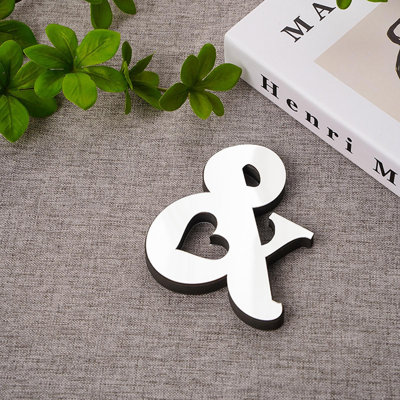 Family Wall Decor Letter Signs,3D Acrylic Decorative Mirror Wall Stickers English Letters Home Family Combination Self-Adhesive DIY Mirror Wall Sticker