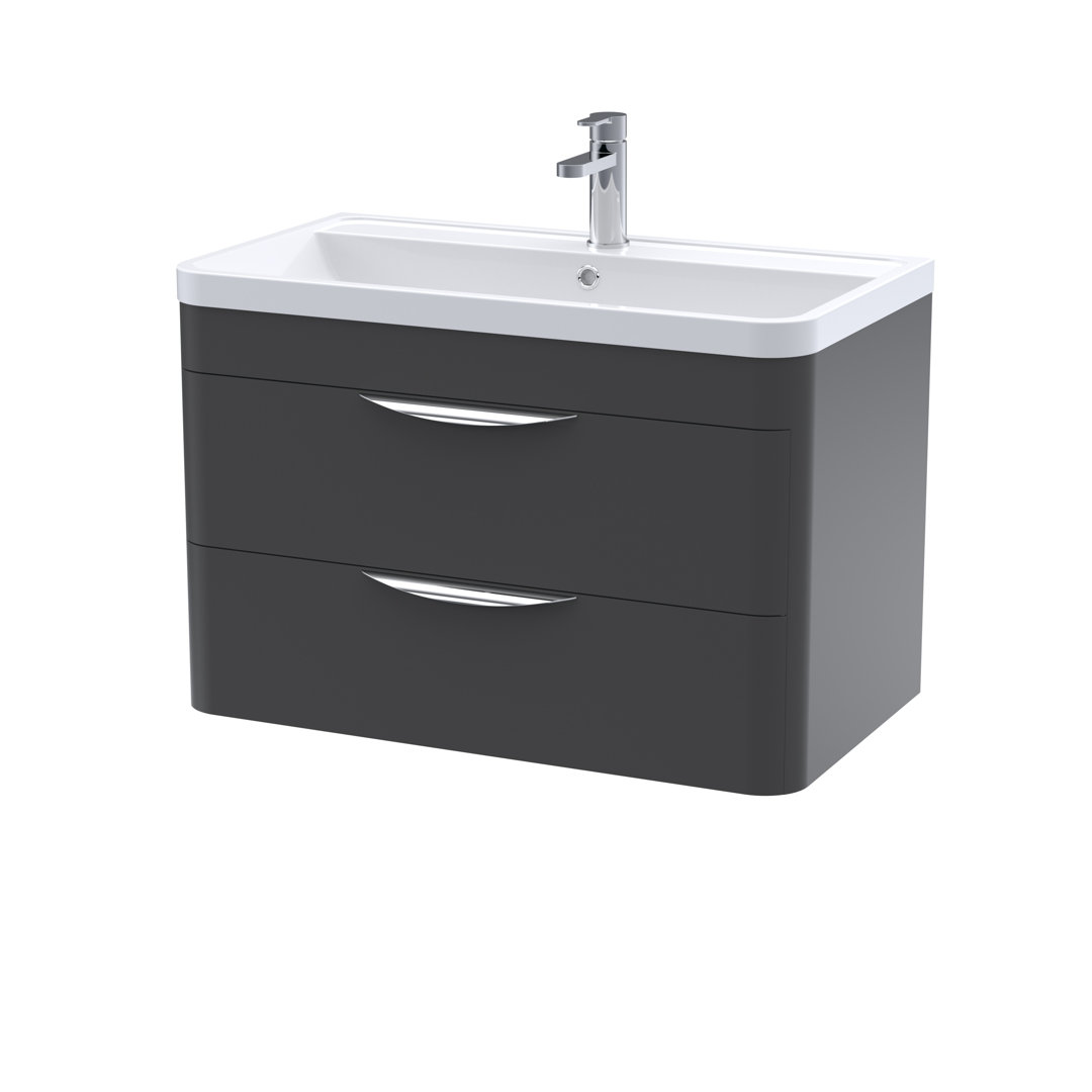 Parade 800mm Single Bathroom Vanity with Integrated Polymarble Basin