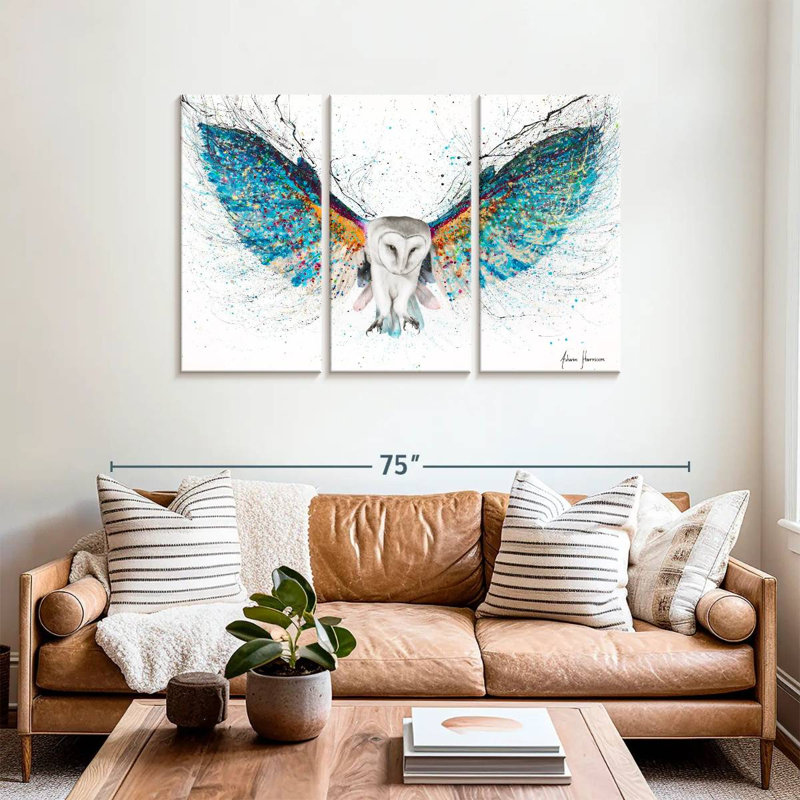 Opulent Night Owl, 36" H x 57" W